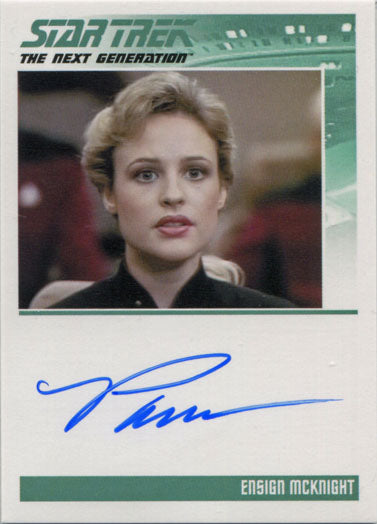 Star Trek TNG Portfolio Prints S2 Autograph Card Pamela Winslow as McKnight