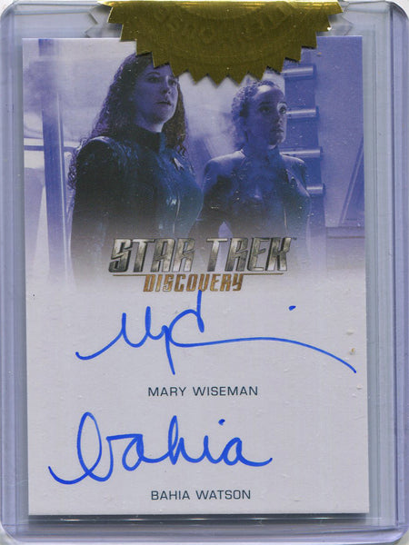 Star Trek Discovery Season 2 Dual Autograph Card Mary Wiseman Bahia Watson