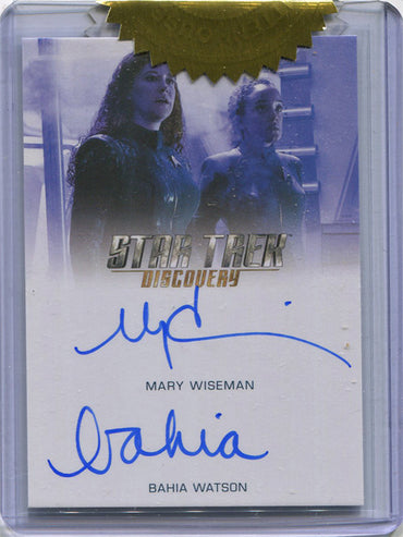 Star Trek Discovery Season 2 Dual Autograph Card Mary Wiseman Bahia Watson
