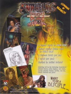 Witchblade Disciples of the Blade Trading Card Sell Sheet