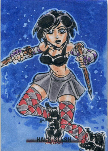 Hack/Slash Cute As Hell 5finity 2019 Sketch Card by William Withers