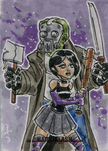 Hack/Slash Cute As Hell 5finity 2019 Sketch Card by William Withers V2