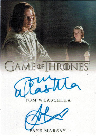 Rittenhouse 2020 Game of Thrones Season 8 Autograph Card Dual Wlaschiha & Marsay