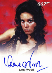 James Bond Mission Logs Autograph Card by Lana Wood as Plenty OToole