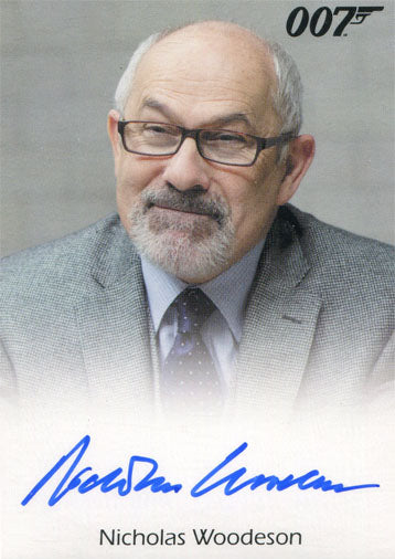 James Bond Archives 2015 Autograph Card Nicholas Woodeson as Dr. Hall