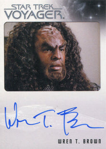 Star Trek Voyager Heroes & Villains Autograph Card Wren T. Brown as Kohlar