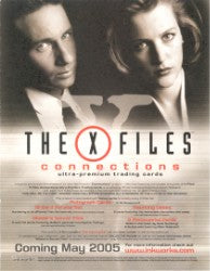 X-Files Connections Trading Card Sell Sheet