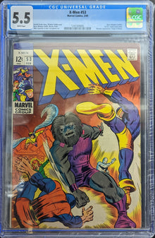 X-Men (1st series) 53 Graded CGC 5.5 Origin Beast