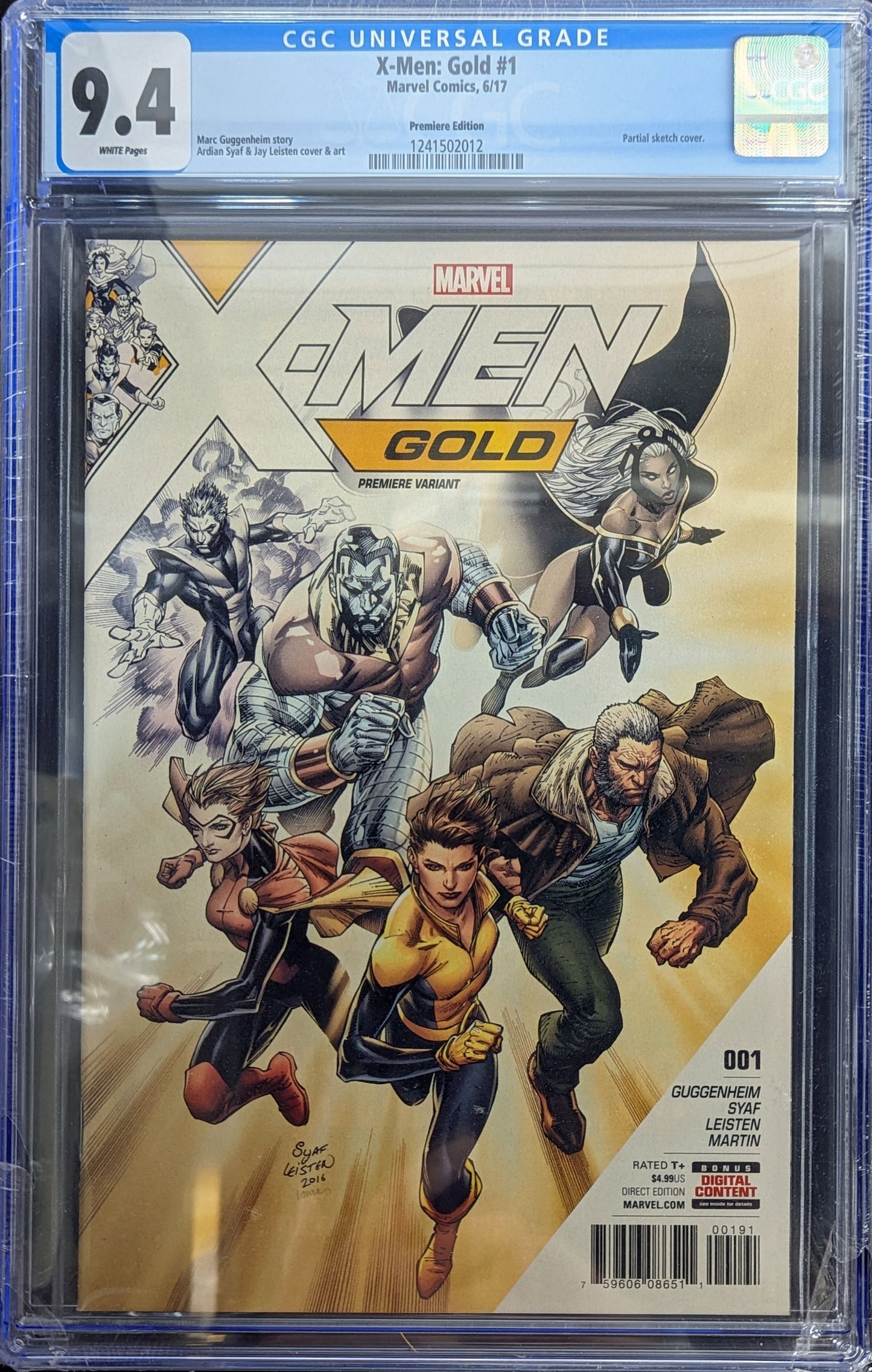 X-Men: Gold 1 Premiere Variant Graded CGC 9.4
