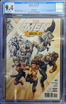 X-Men: Gold 1 Premiere Variant Graded CGC 9.4