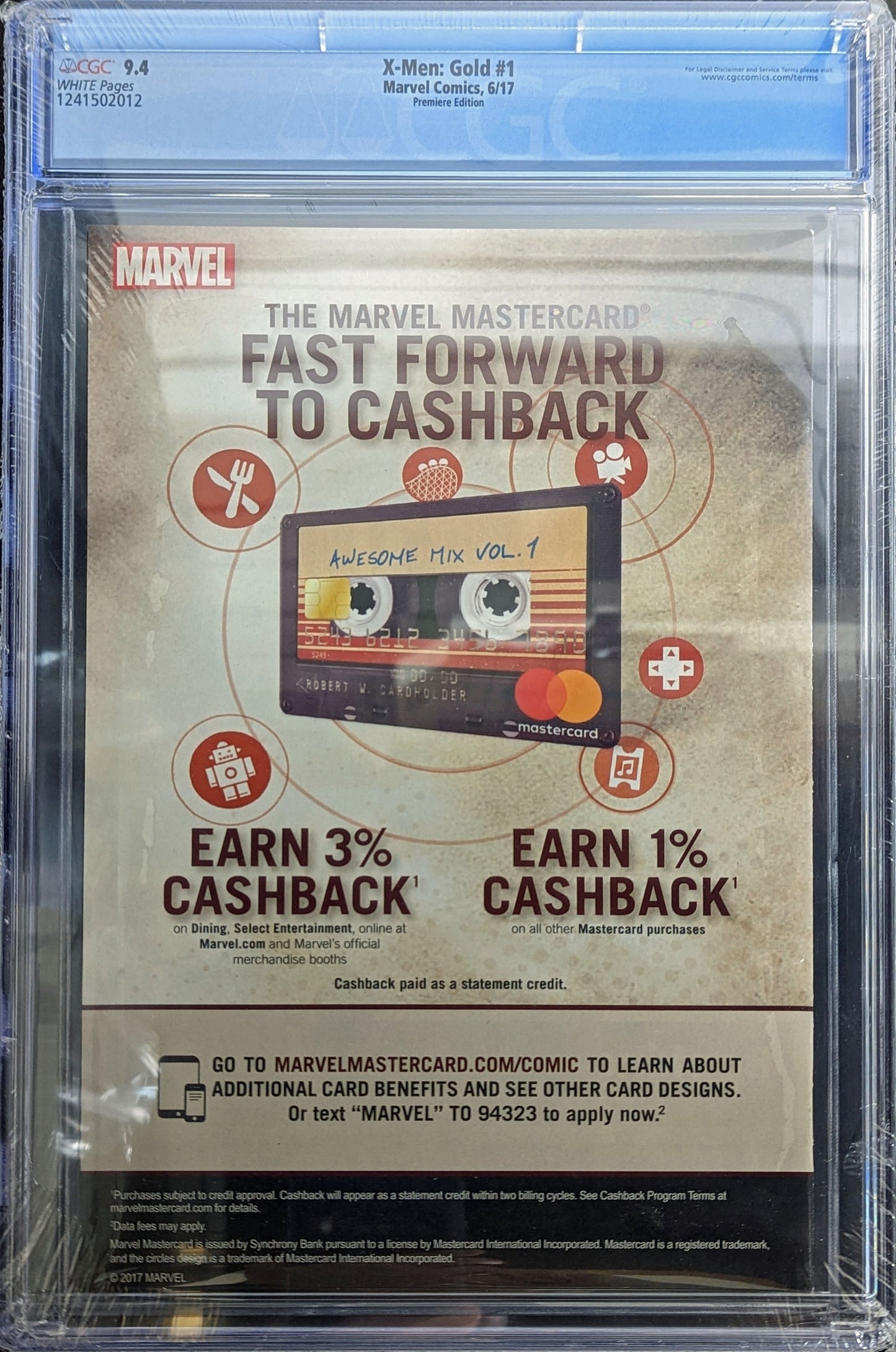 X-Men: Gold 1 Premiere Variant Graded CGC 9.4