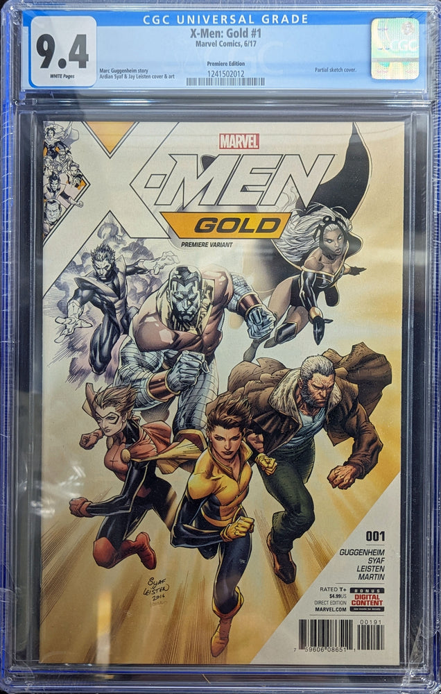 X-Men: Gold 1 Premiere Variant Graded CGC 9.4