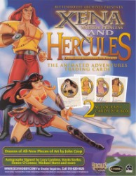 Xena & Hercules The Animated Adventures Trading Card Sell Sheet