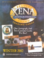 Xena: Beauty and Brawn Trading Card Sell Sheet