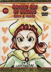 Golden Age of Comics Asuka Yamamoto Sketch Card of Lady Fairplay