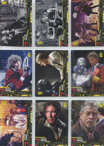 Doctor Who Extraterrestrial Encounters Yellow Parallel Complete 100 Card Set