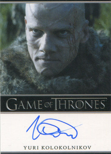 Game of Thrones Season 4 Autograph Card Yuri Kolokolnikov as Styr