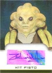 Star Wars Evolution Update Edition Zachariah Jensen Autograph Card