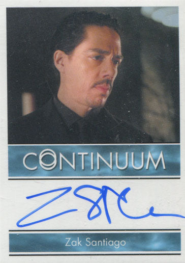 Continuum Season 3 Autograph Card Zak Santiago as Agent Miller