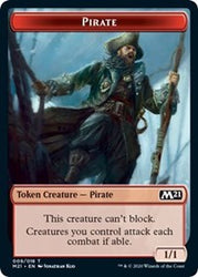 Pirate // Treasure Double-Sided Token [Core Set 2021 Tokens]