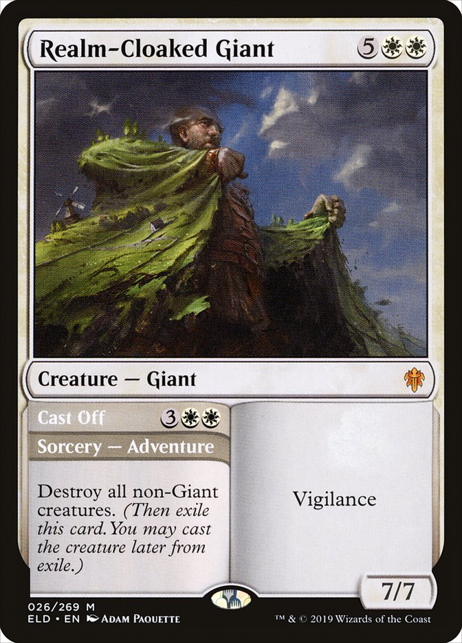 Realm-Cloaked Giant // Cast Off [Throne of Eldraine]