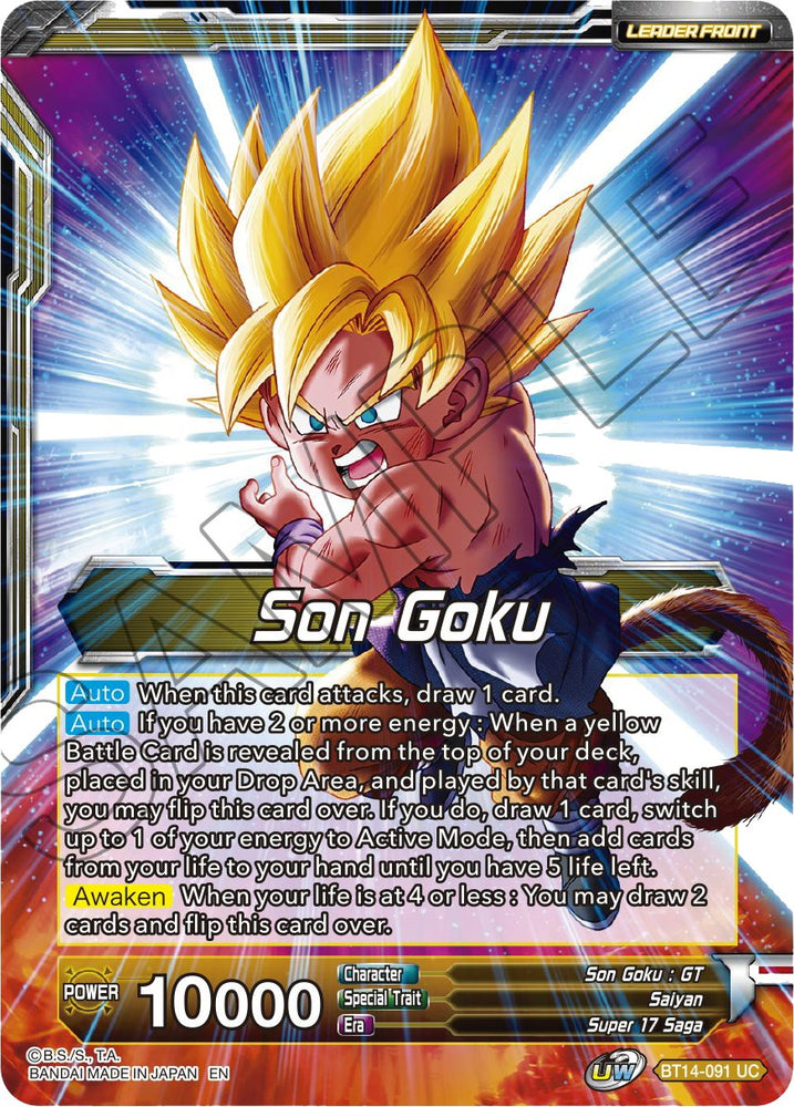 Son Goku // SS4 Son Goku, Returned from Hell (BT14-091) [Cross Spirits Prerelease Promos]