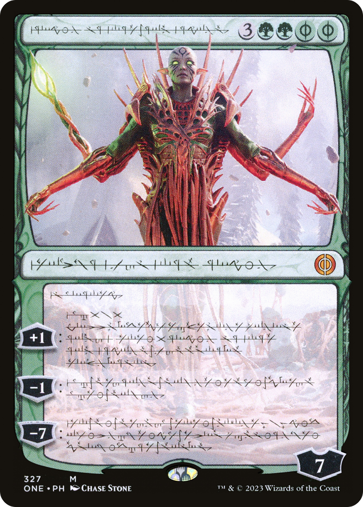 Nissa, Ascended Animist (Phyrexian) [Phyrexia: All Will Be One]