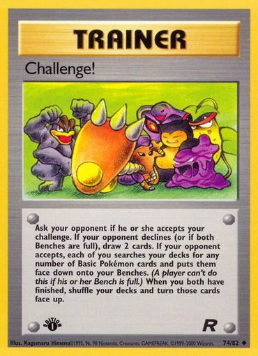 Challenge! (74/82) [Team Rocket 1st Edition]