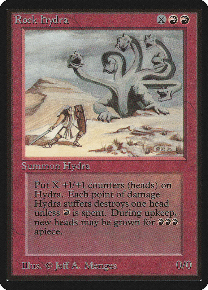 Magic: The Gathering MTG Rock Hydra [Beta Edition] Graded CGC 5.5 Excellent+
