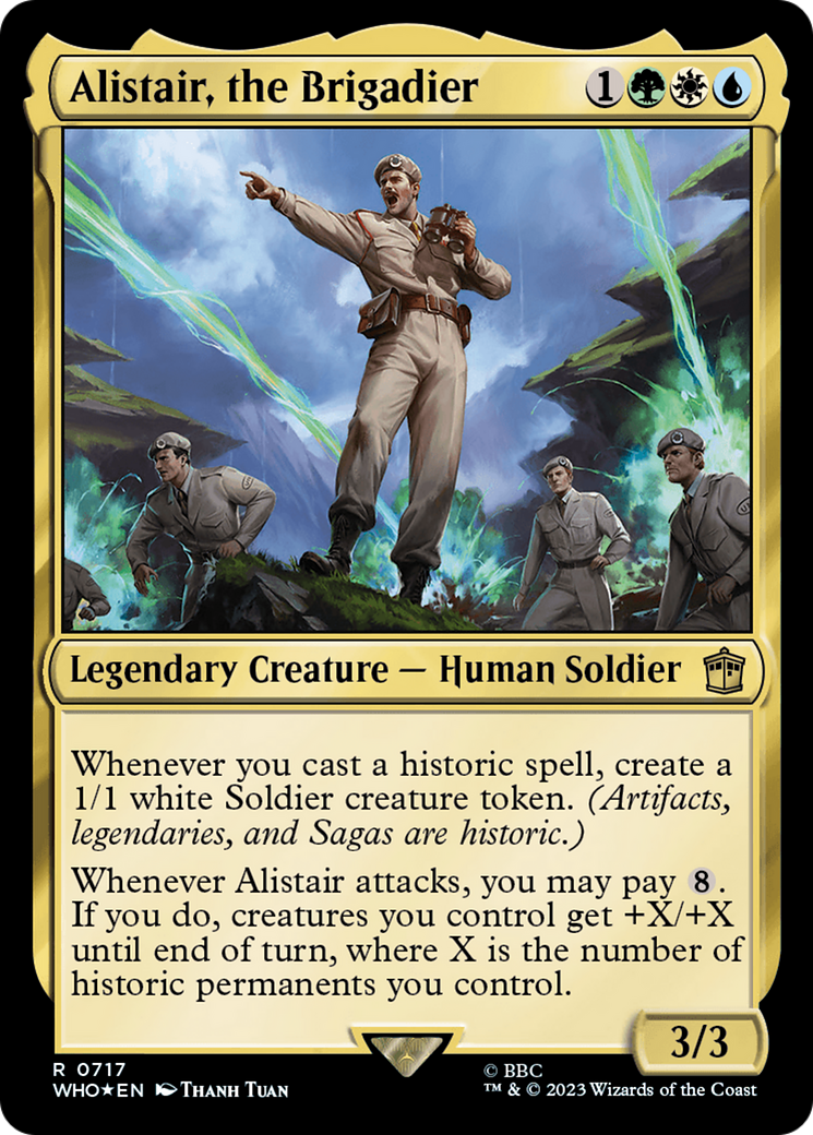 Alistair, the Brigadier (Surge Foil) [Doctor Who]
