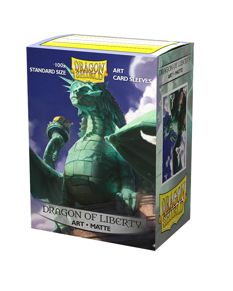 Dragon Shield Matte Art Sleeves - 'Dragon of Liberty' 100 ct