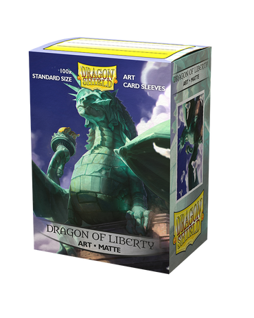 Dragon Shield Matte Art Sleeves - 'Dragon of Liberty' 100 ct