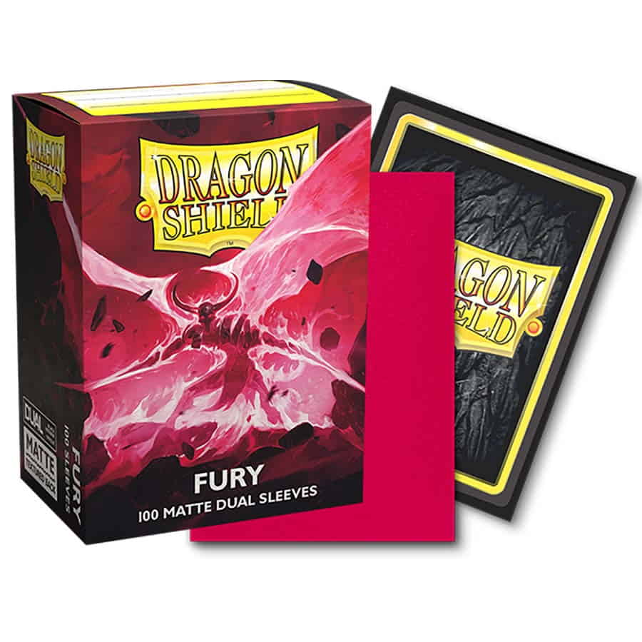 DRAGON SHIELD DUAL SLEEVES: MATTE FURY (BOX OF 100)