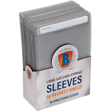 Beckett Large Size Card Storage Sleeves  50ct