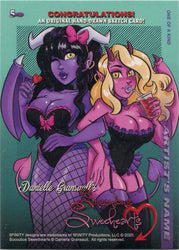 Succubus Sweethearts 5finity 2020 Sketch Card by Paul Maitland