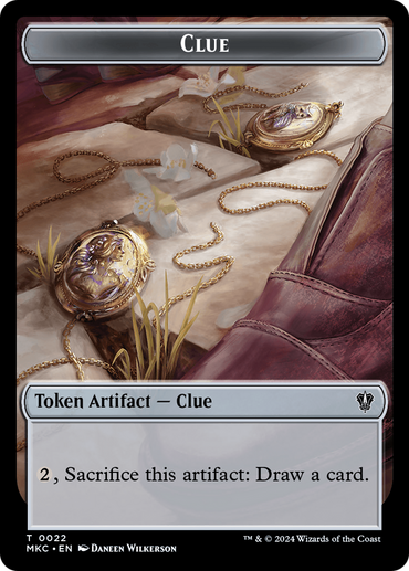 Clue // Food Double-Sided Token [Murders at Karlov Manor Commander Tokens]