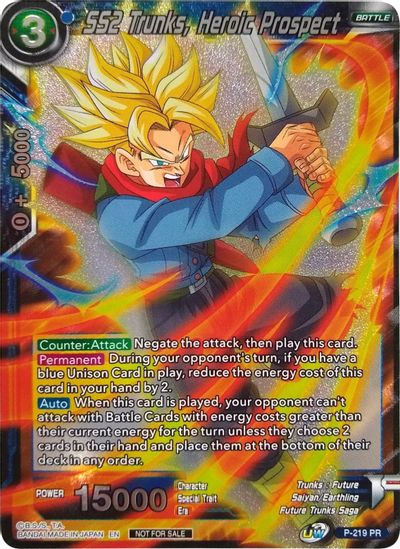 SS2 Trunks, Heroic Prospect (Player's Choice) (P-219) [Promotion Cards]
