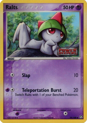 Ralts (59/108) (Stamped) [EX: Power Keepers]