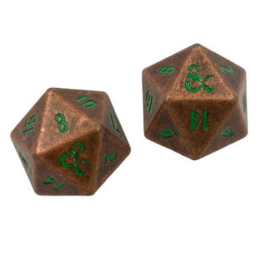 Dungeons & Dragons Heavy Metal Dice: Feywild Copper and Green D20 Set