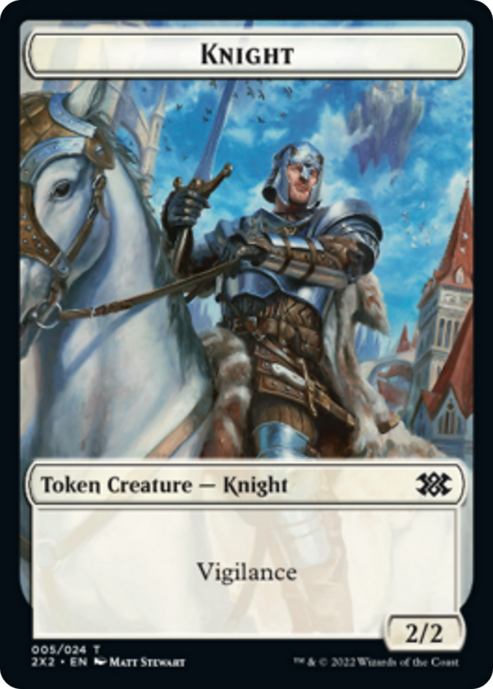Elemental // Knight Double-Sided Token [Double Masters 2022 Tokens]