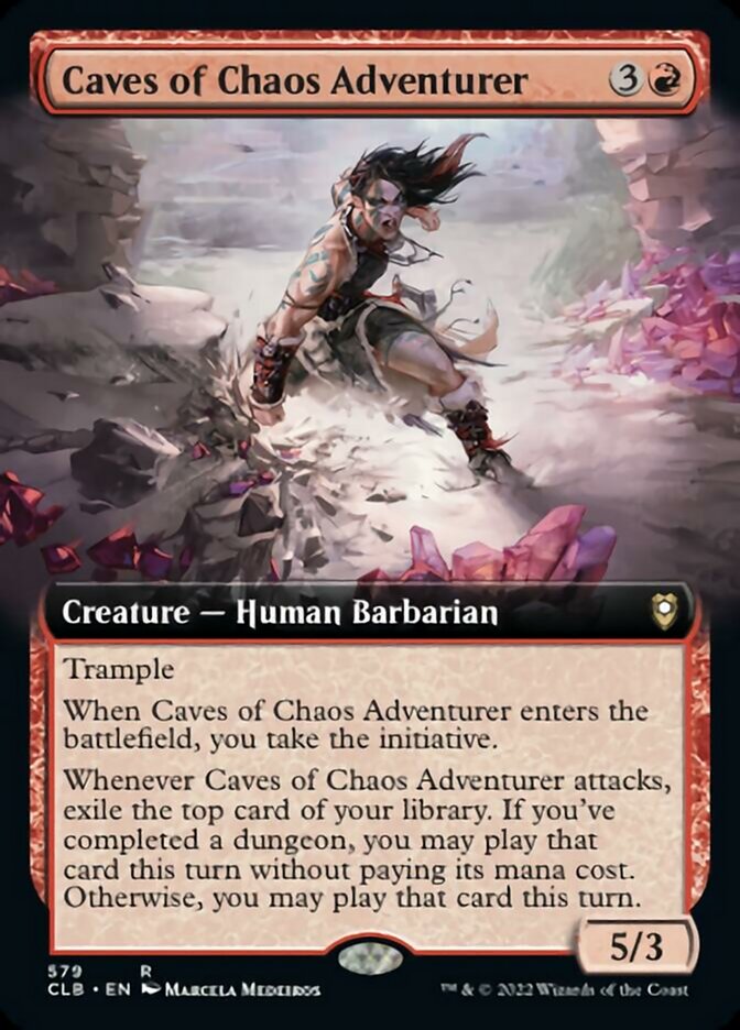 Caves of Chaos Adventurer (Extended Art) [Commander Legends: Battle for Baldur's Gate]