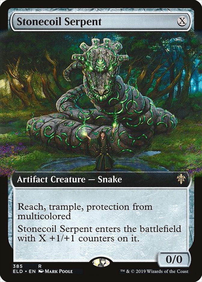 Stonecoil Serpent (Extended Art) [Throne of Eldraine]