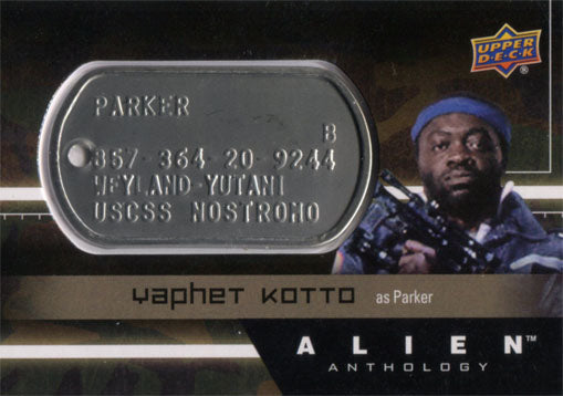 Alien Anthology Space Marine Dog Tag dT-PA Yaphet Kotto as Parker