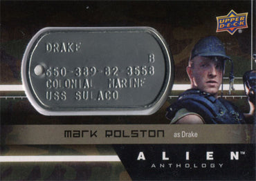Alien Anthology Space Marine Dog Tag dT-dR Mark Rolston as Drake