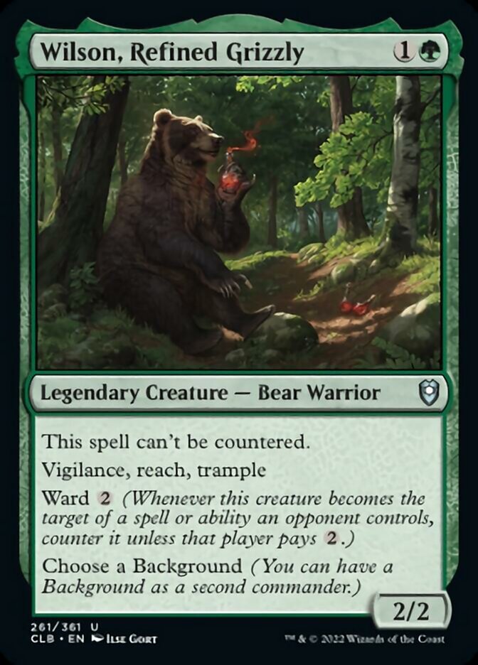Wilson, Refined Grizzly [Commander Legends: Battle for Baldur's Gate]