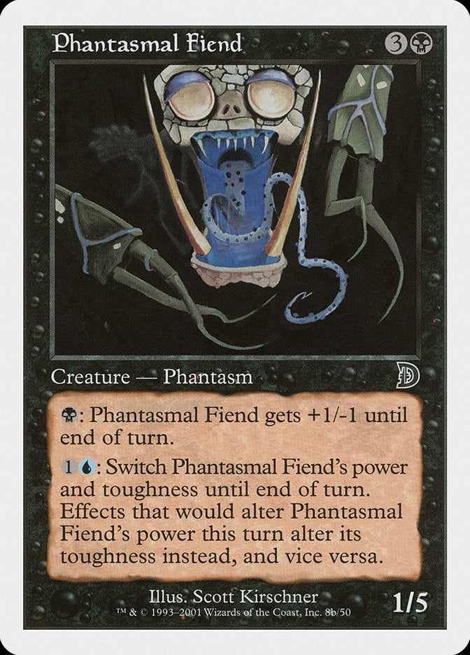 Phantasmal Fiend (Black Background) [Deckmasters]