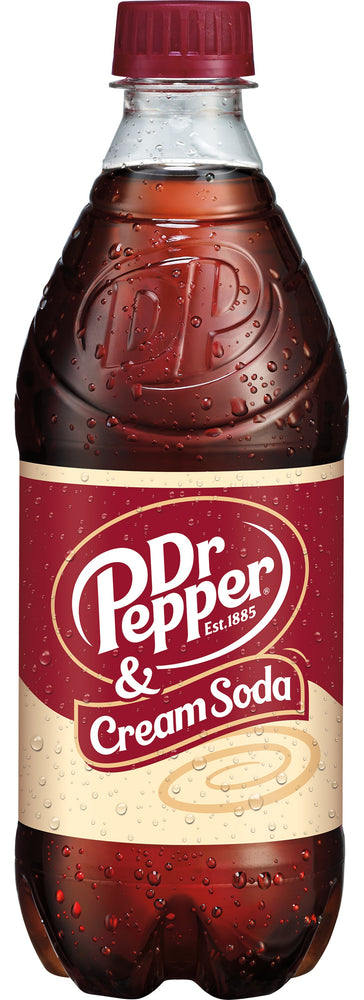 Dr Pepper & Cream Soda 20 fl. oz. Bottle