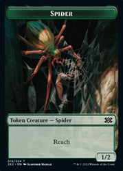 Spider // Knight Double-Sided Token [Double Masters 2022 Tokens]
