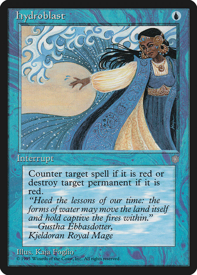 Magic the Gathering Ice Age Common Hydroblast #72 [Lightly Played]
