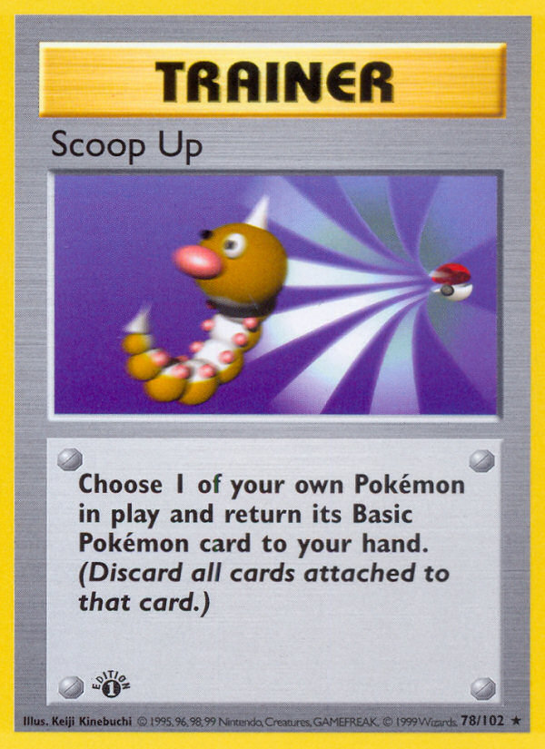 Scoop Up (78/102) (Shadowless) [Base Set 1st Edition]